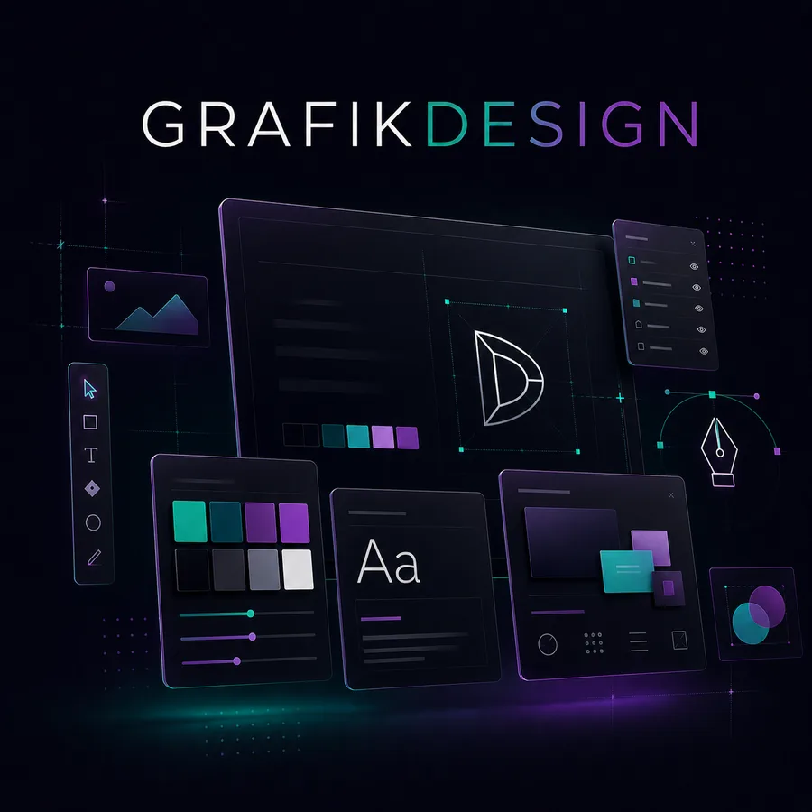 Grafikdesign von DOSIGNY — Farbpaletten, Typografie und Logo-Gestaltung