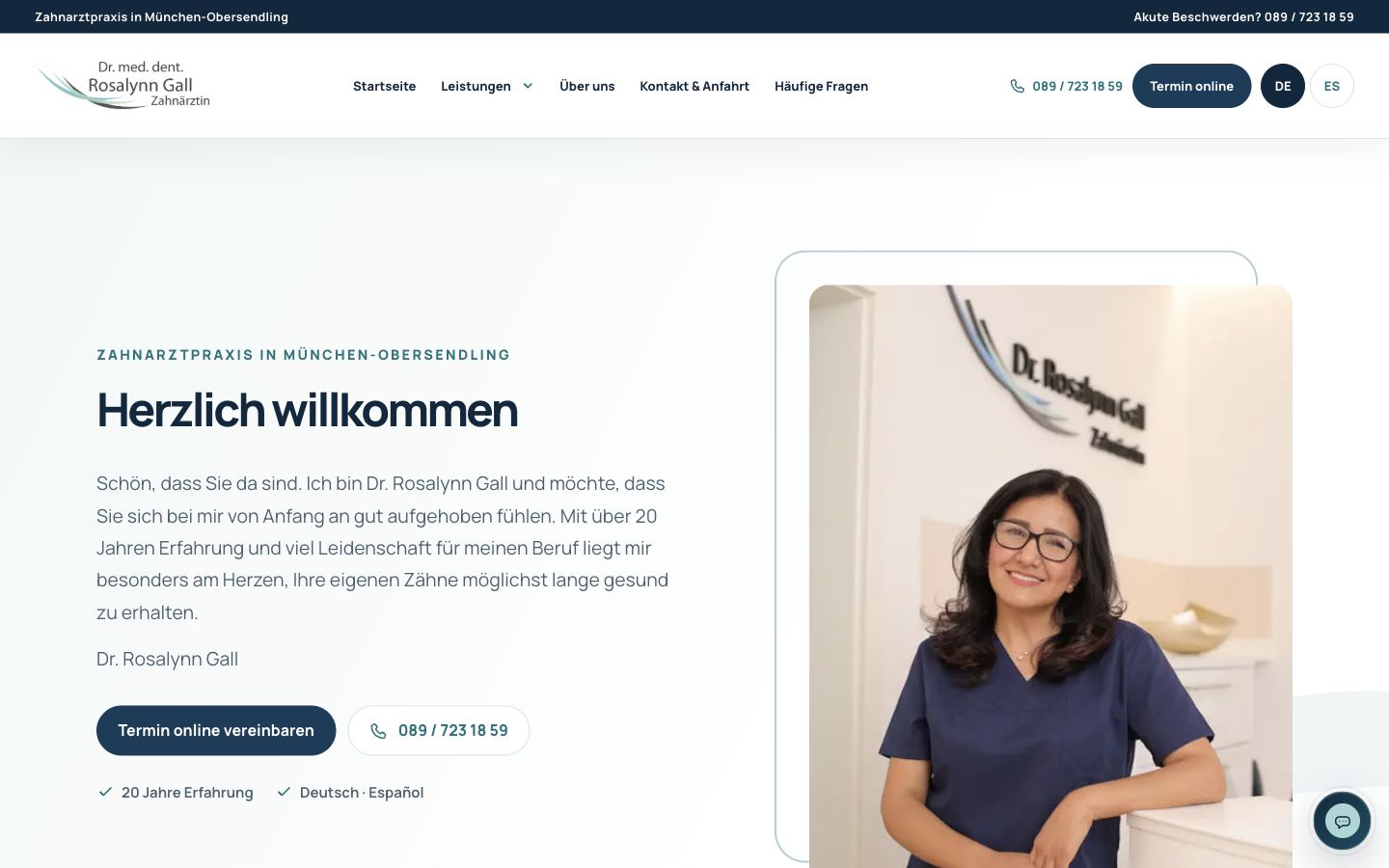 Zahnarztpraxis Gall: WordPress mit individuellen Plugins
